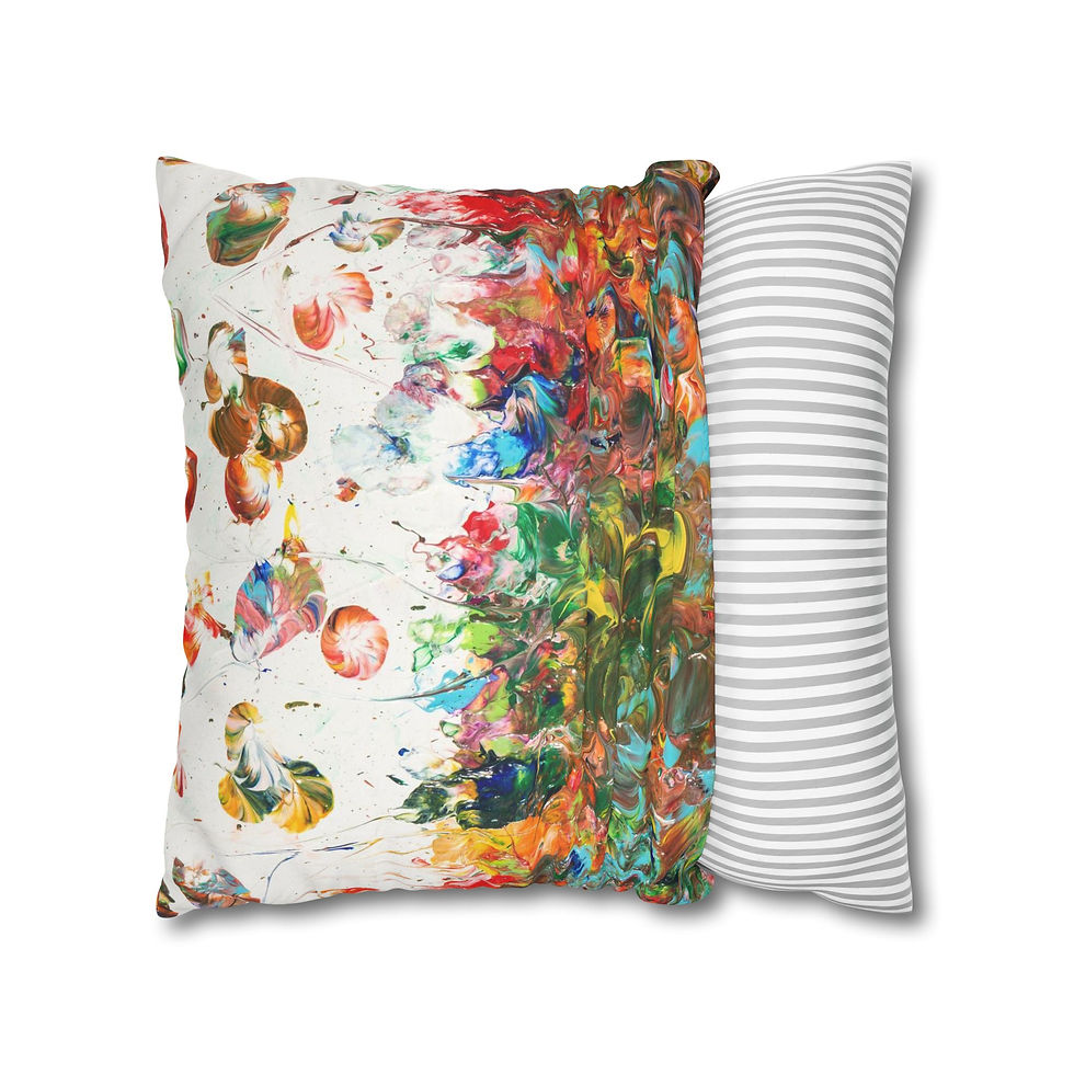 Miniaturbild: Square Pillowcase by Agatha - Fancy Flowers III