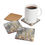 Thumbnail: Corkwood Coaster Set by Agatha - Metallic Strength