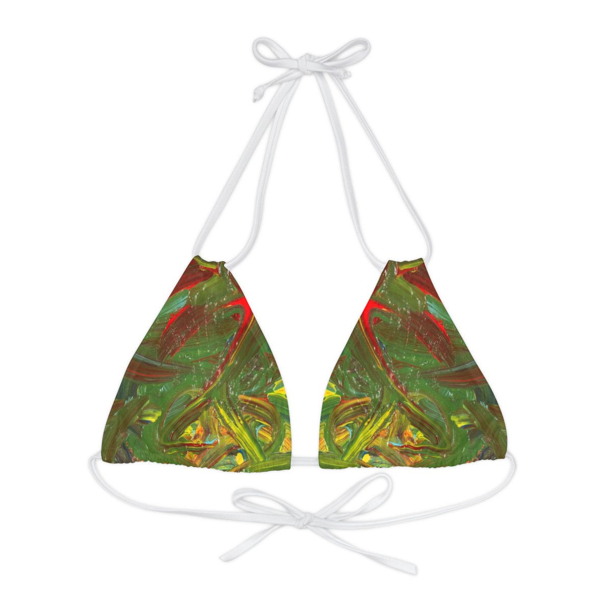 Strappy Triangle Bikini Top by Agatha - Autumn Glow