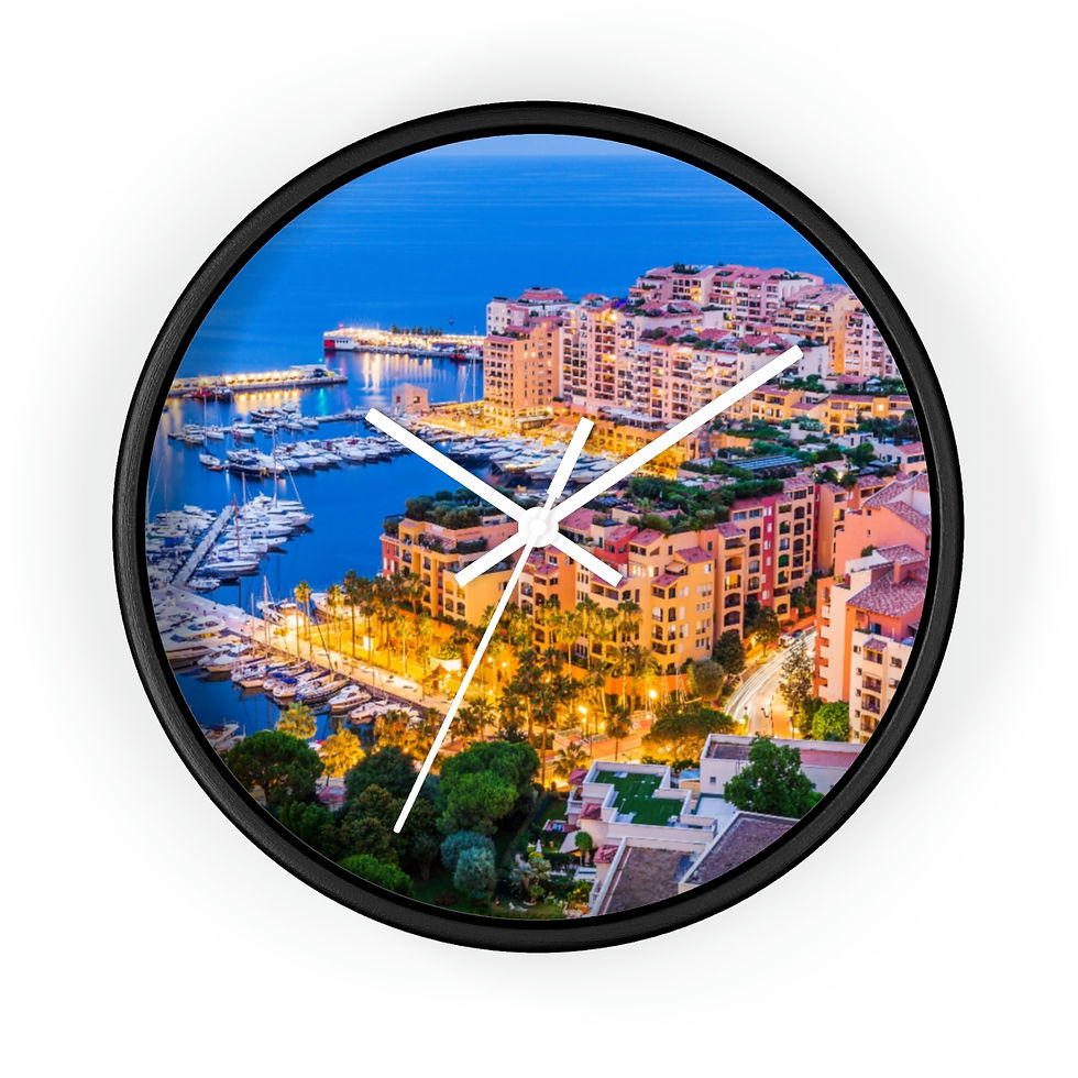 Miniaturbild: Wall Clock - Fontvieille Monaco by Monaco - Life