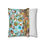 Thumbnail: Square Pillowcase by Agatha - Fancy Flowers Blue