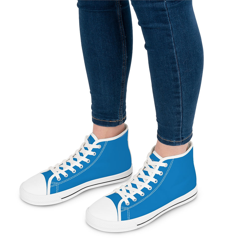 Thumbnail: High Top Sneakers by Agatha - Ciel Blue