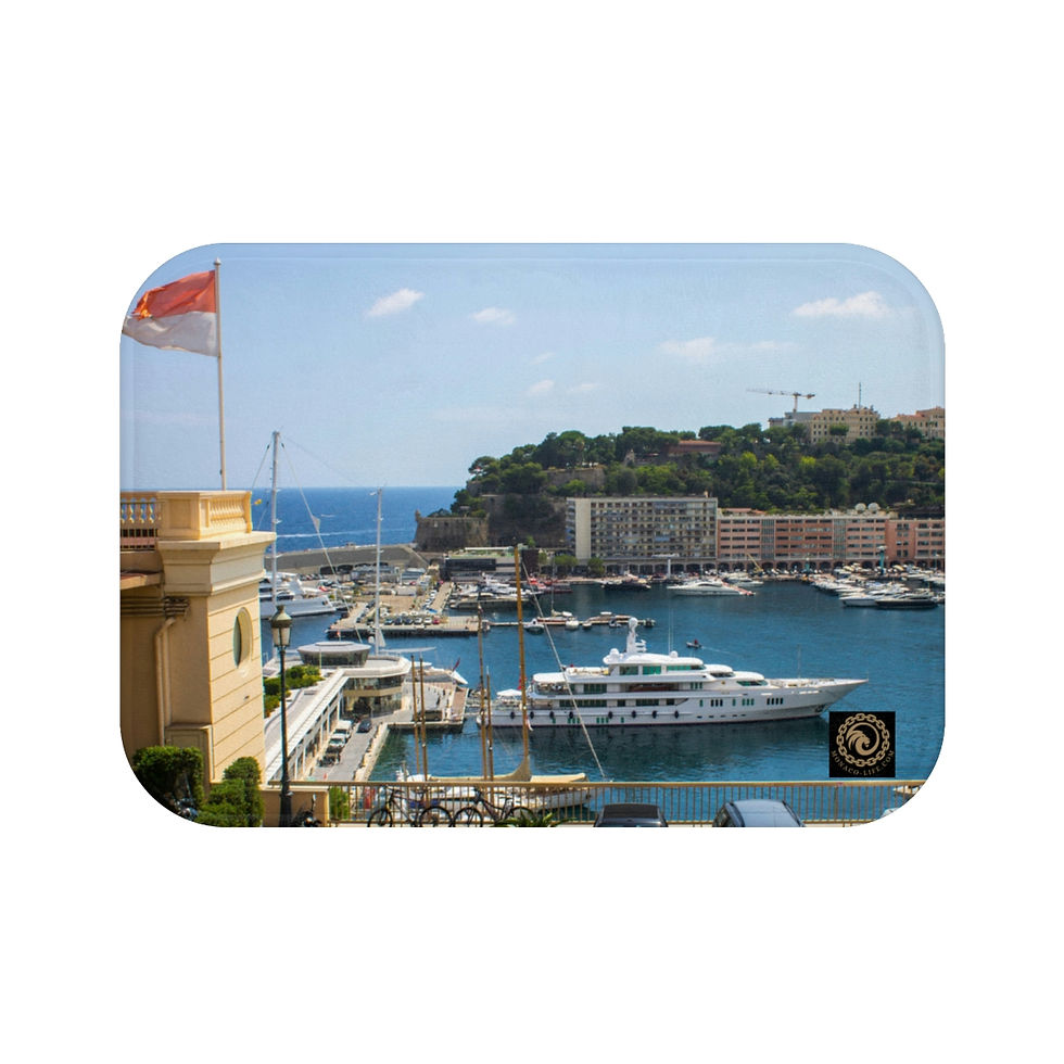 Thumbnail: Bath Mat - Monaco Port Hercule by Monaco - Life