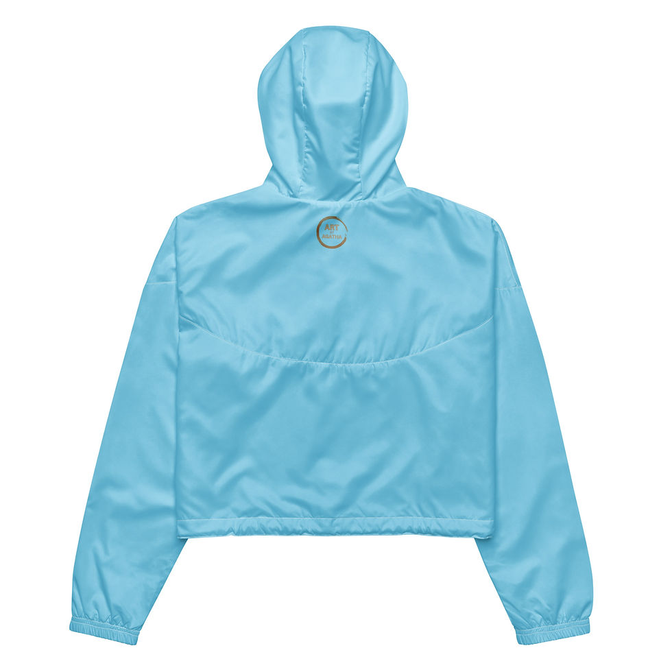 Thumbnail: Cropped Windbreaker by Agatha - Columbia Blue