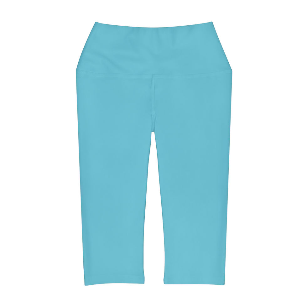 Thumbnail: Yoga Capri Leggings by Agatha - Glow Blue