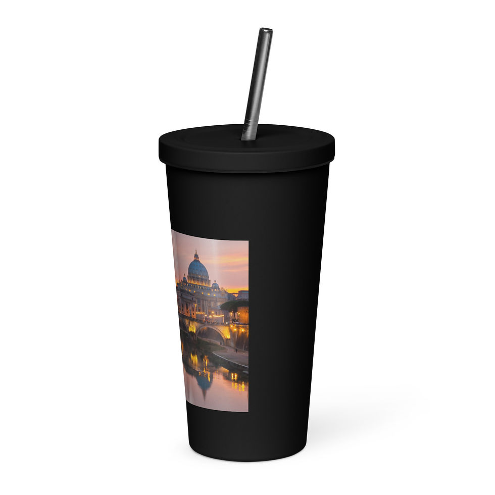 Miniaturbild: rom 11 - Thermobecher mit Strohhalm