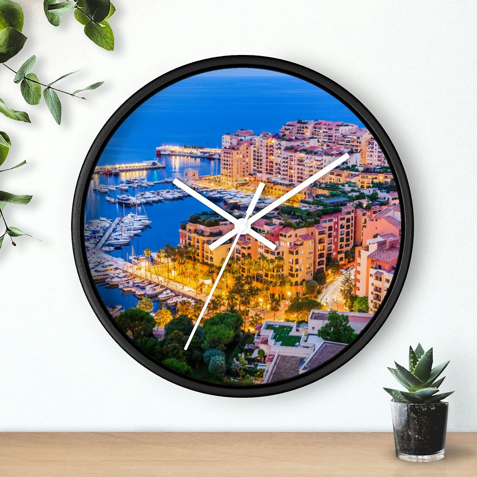 Miniaturbild: Wall Clock - Fontvieille Monaco by Monaco - Life