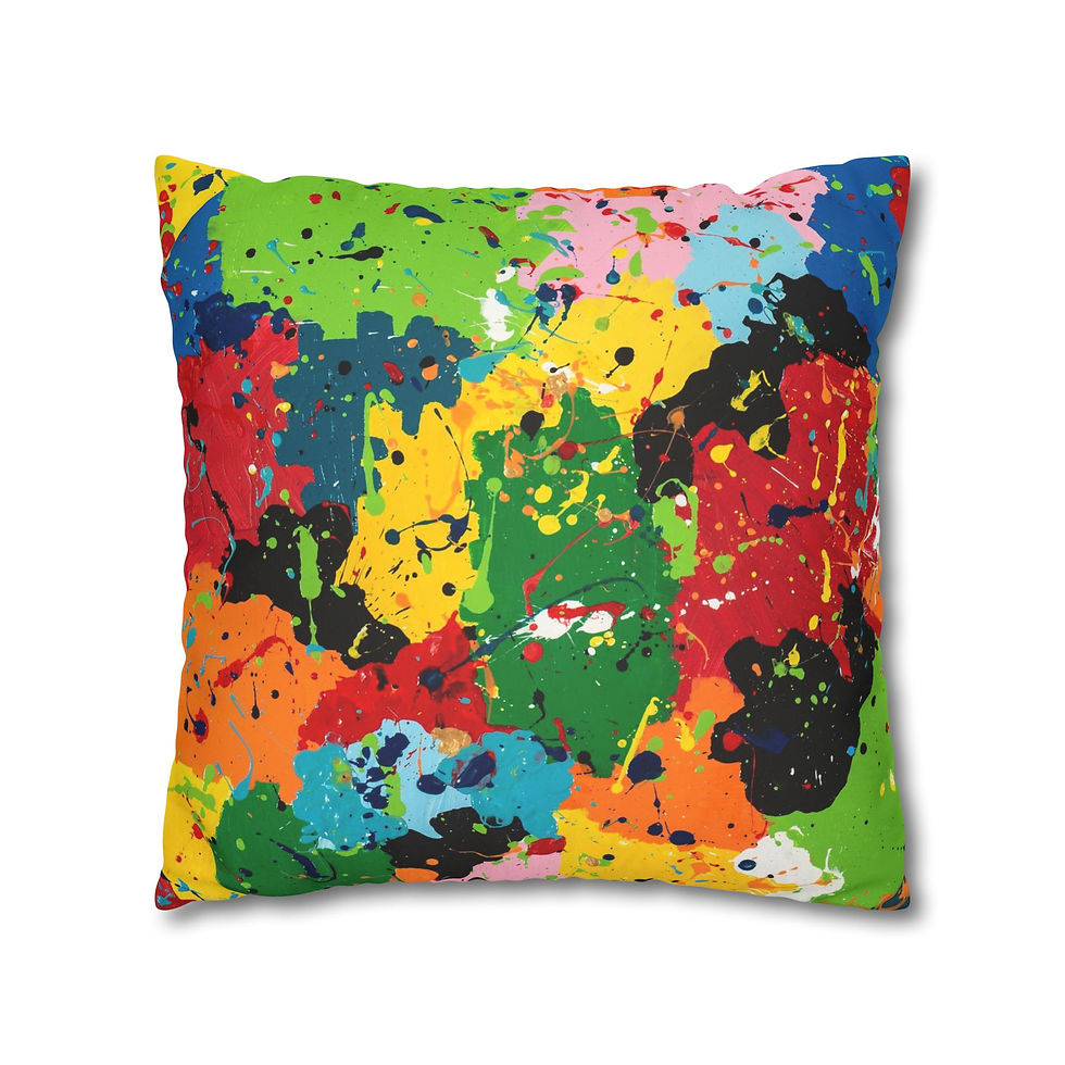 Thumbnail: Square Pillowcase by Agatha - Colour Explosion