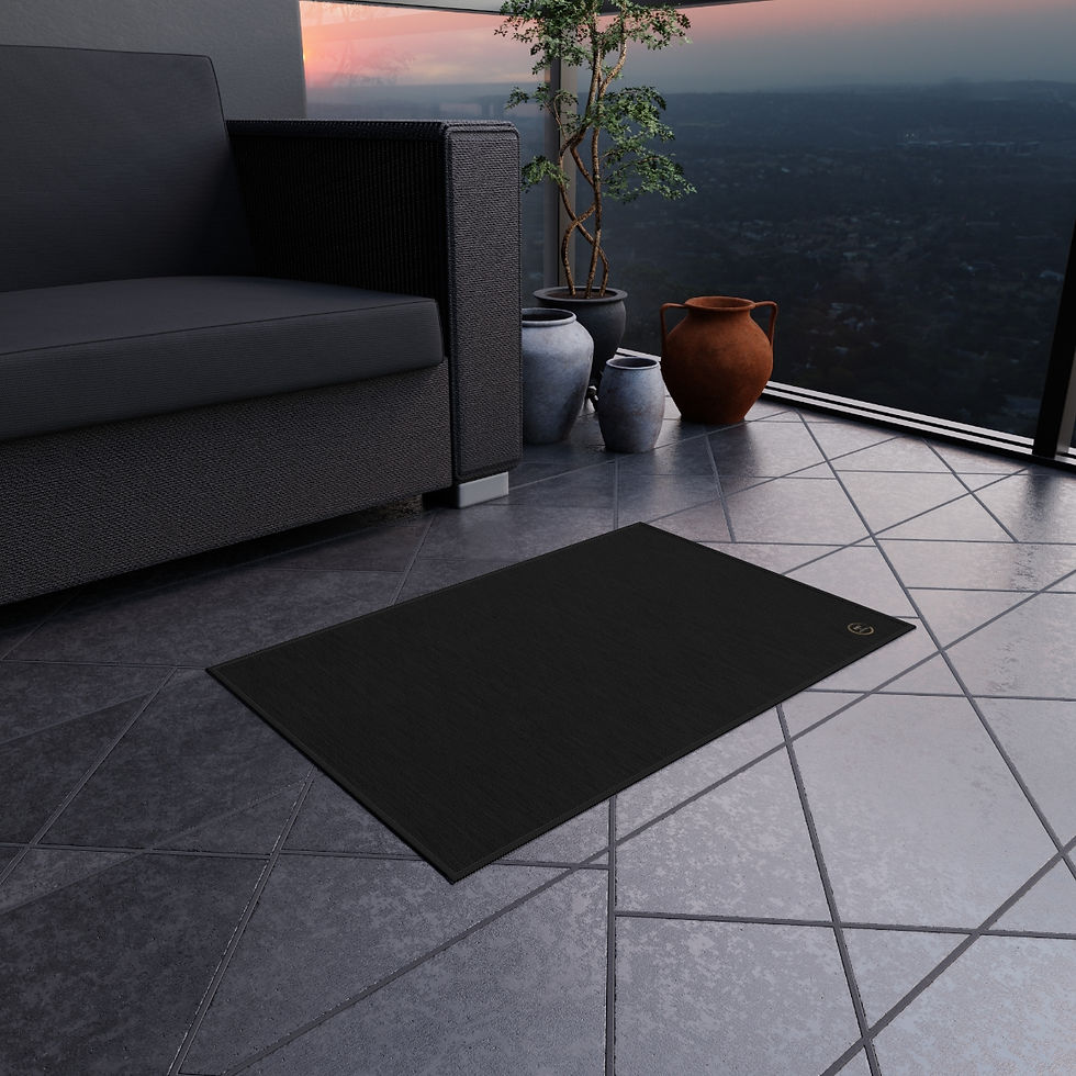 Thumbnail: Outdoor Rug by Agatha - Black
