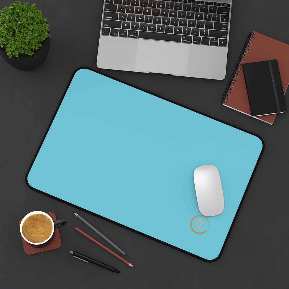 Miniaturbild: Desk Mat by Agatha - Glow Blue