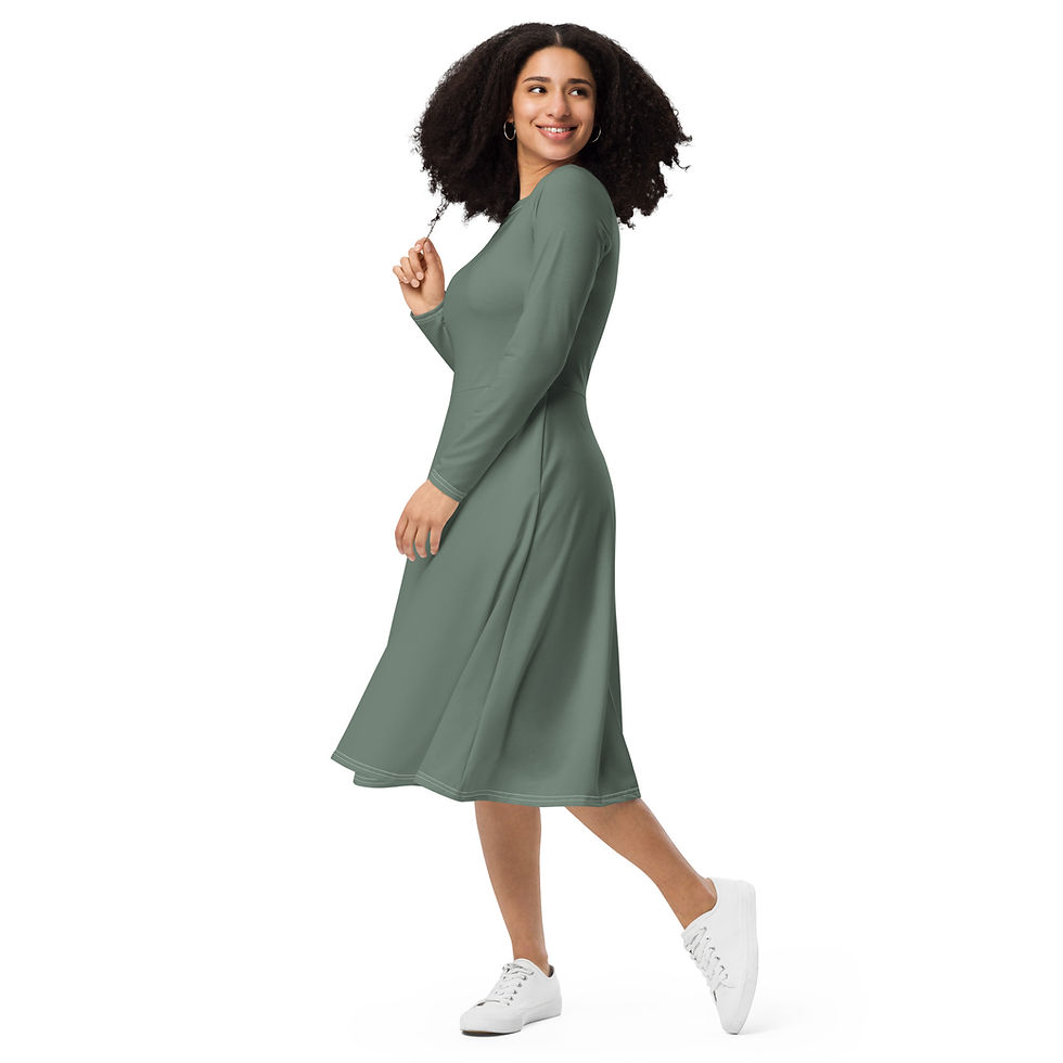 Thumbnail: Midi Dress by Agatha - Khaki