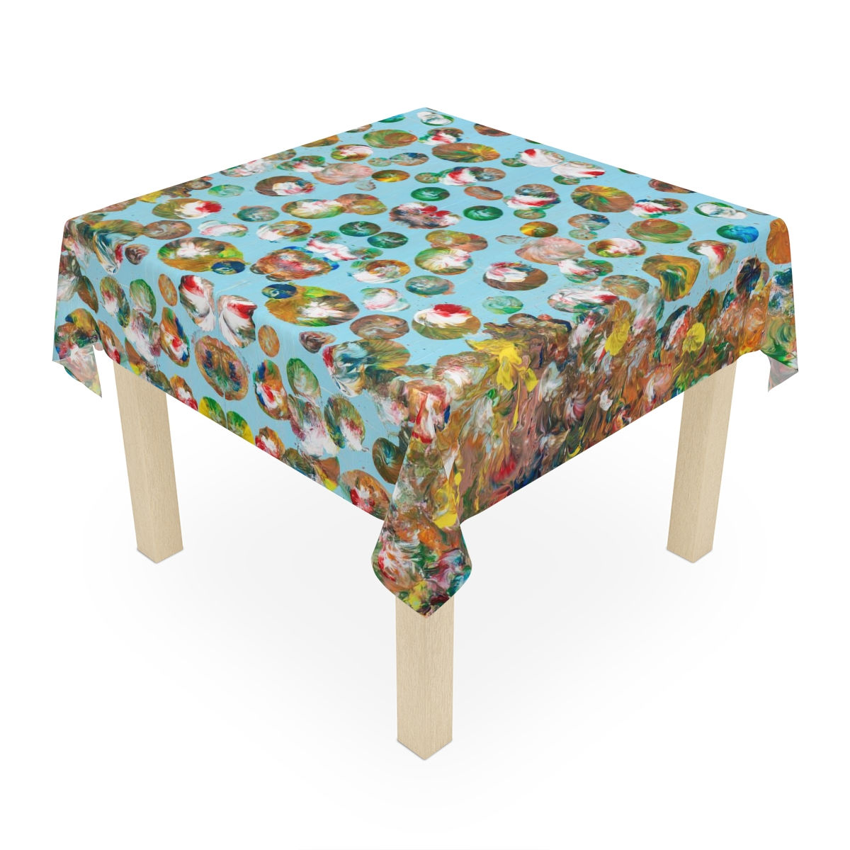 Tablecloth by Agatha - Fancy Flowers Blue