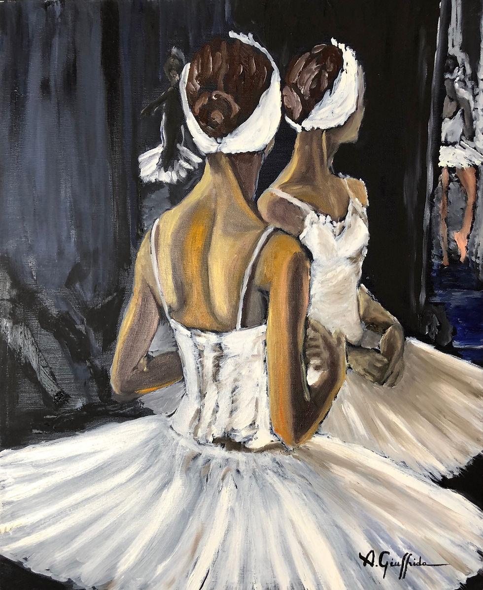 Le lac des cygnes 50x61cm