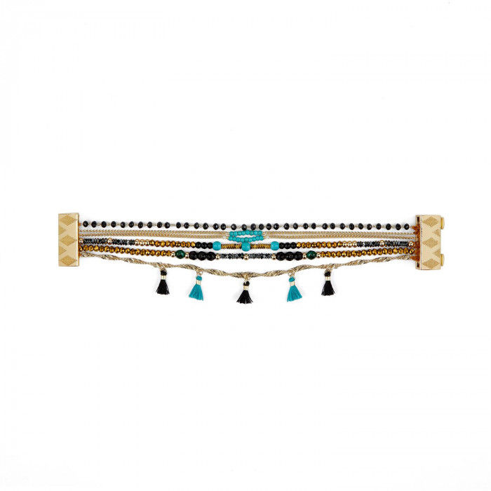 Miniature : Manchette Hennah turquoise