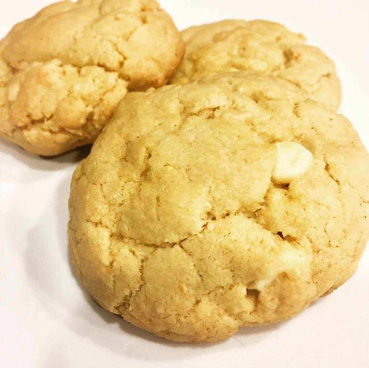 White chocolate macadamia nut ganja cookie 