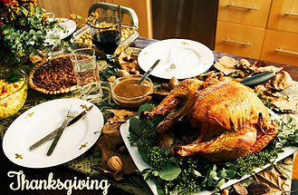 Thanksgiving Dinner table