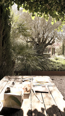 Mallorca retreat meditative painting