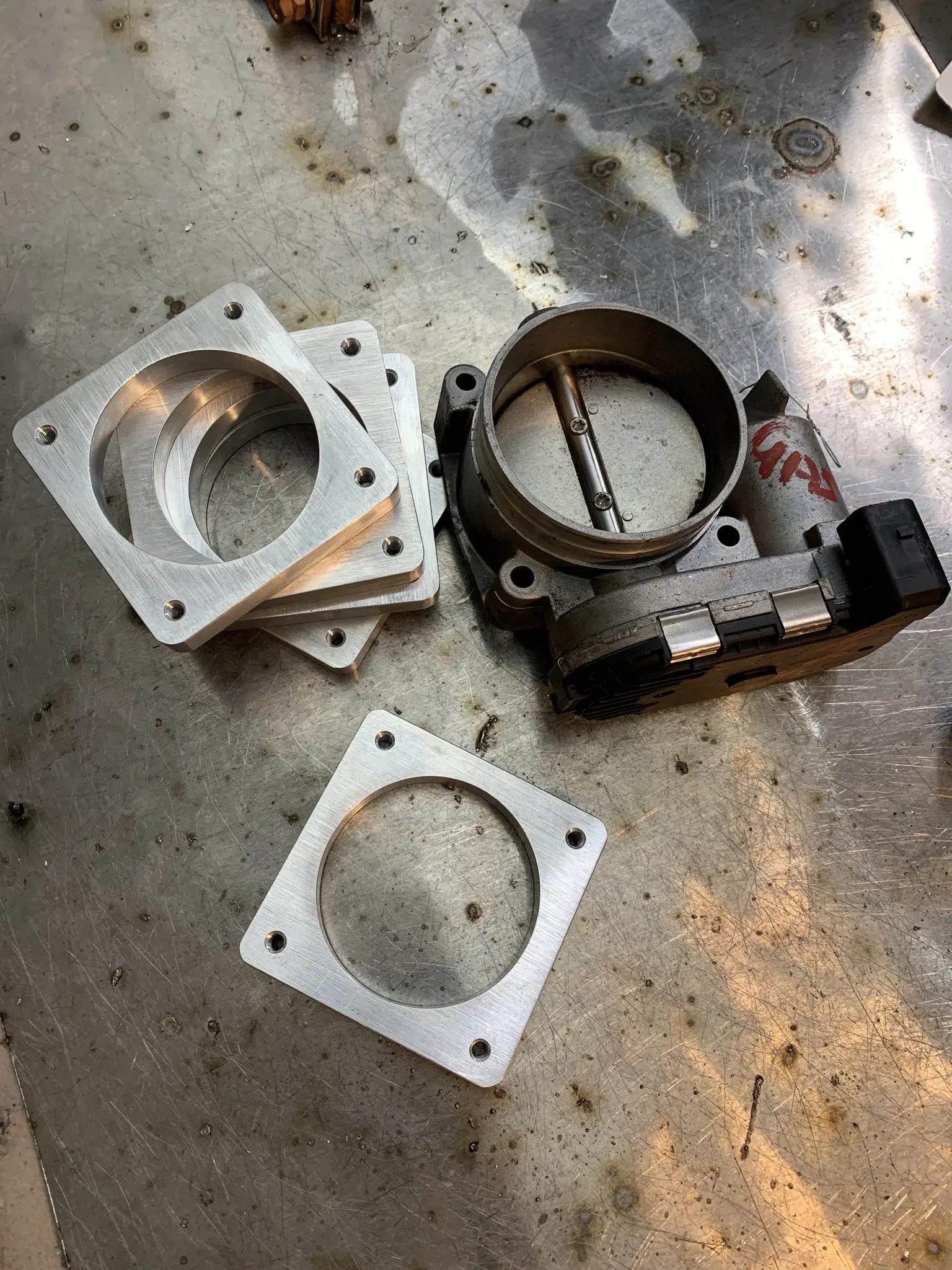 B5rs4 6061 billet (weld on) adapter flange