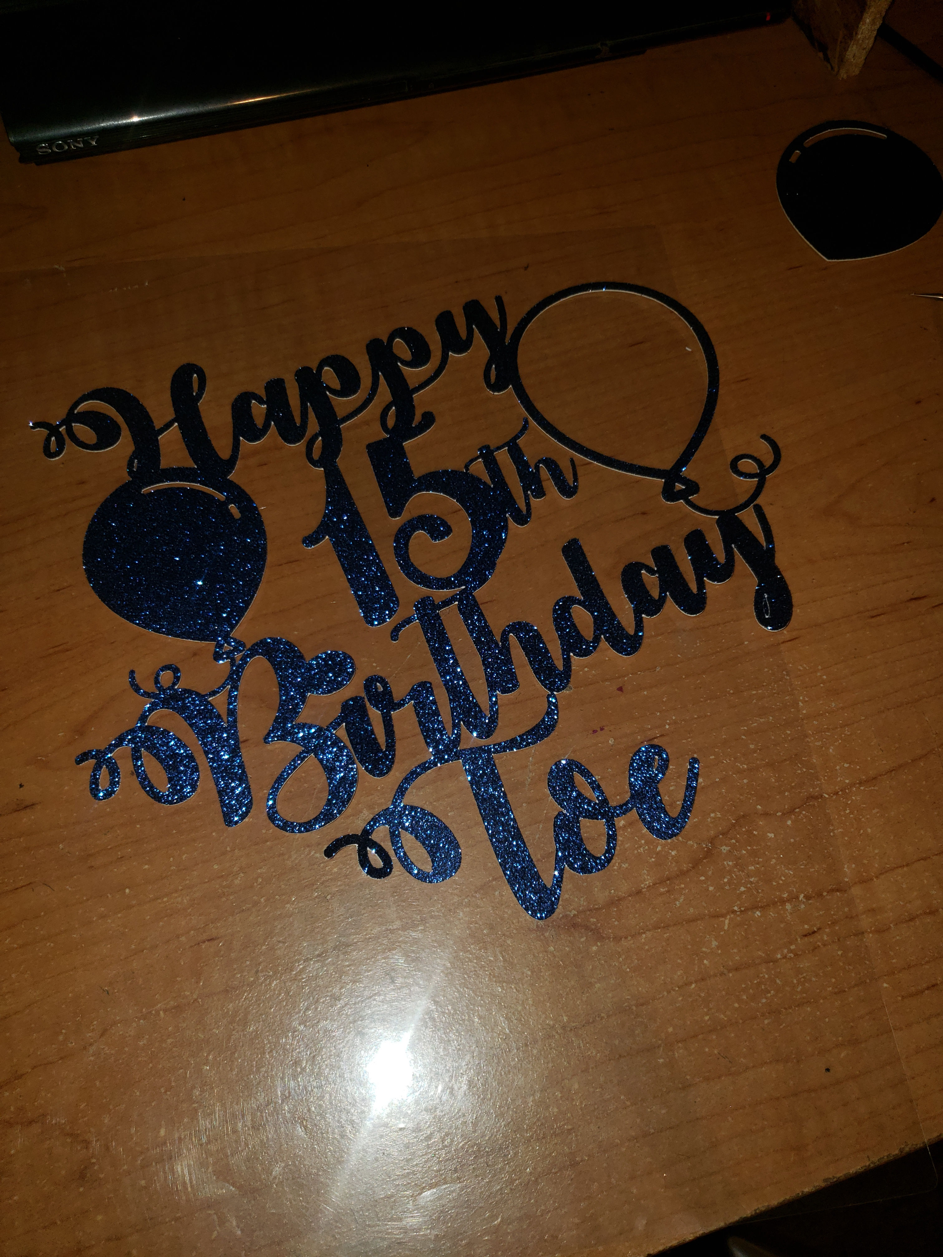 Customized birthday topper