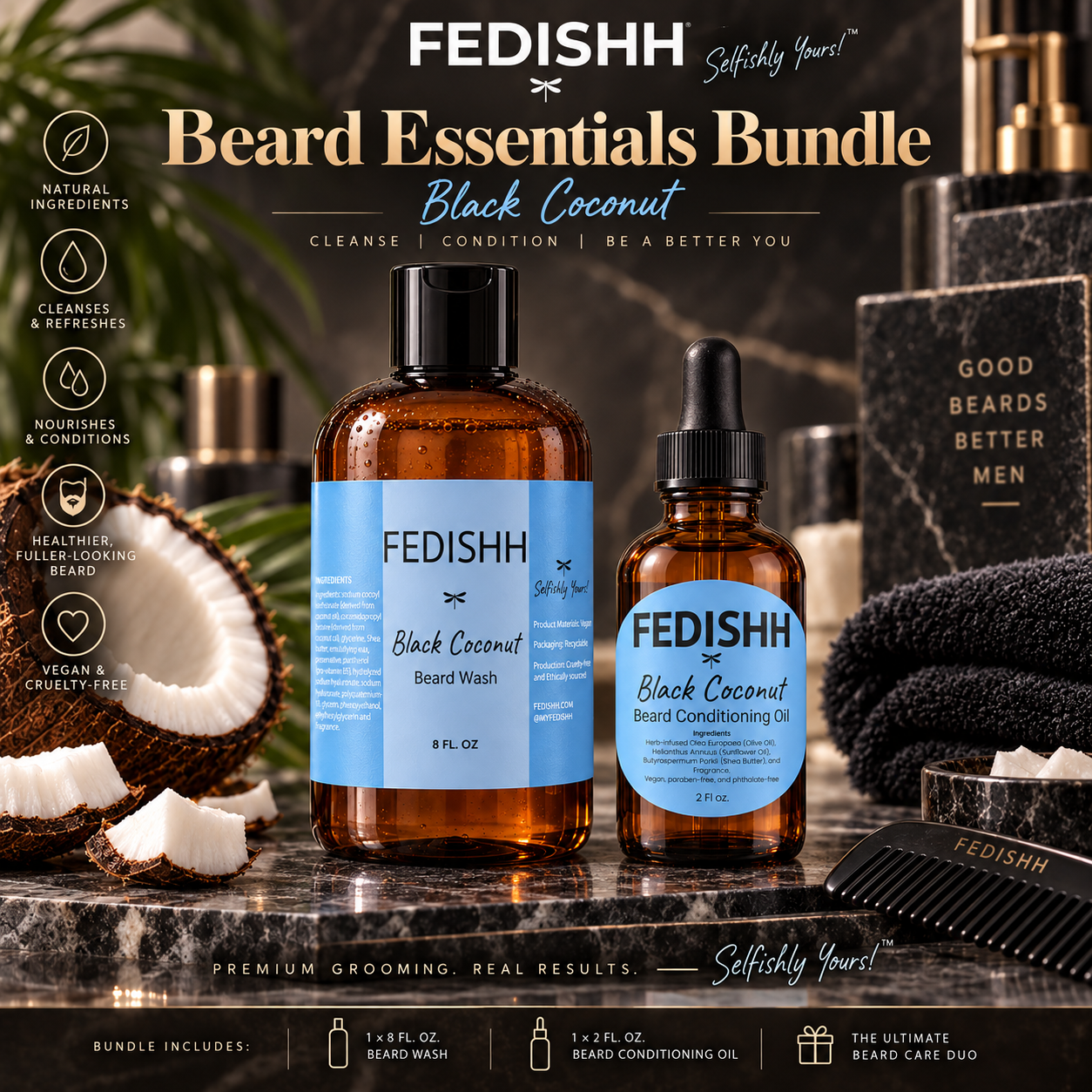 Fedishh Beard Essential Duo