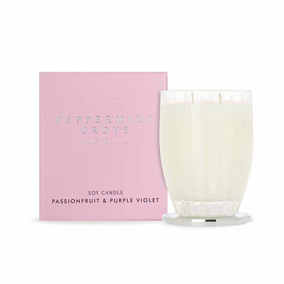 Peppermint Grove Candle - Passionfruit & Purple Violet (350g)