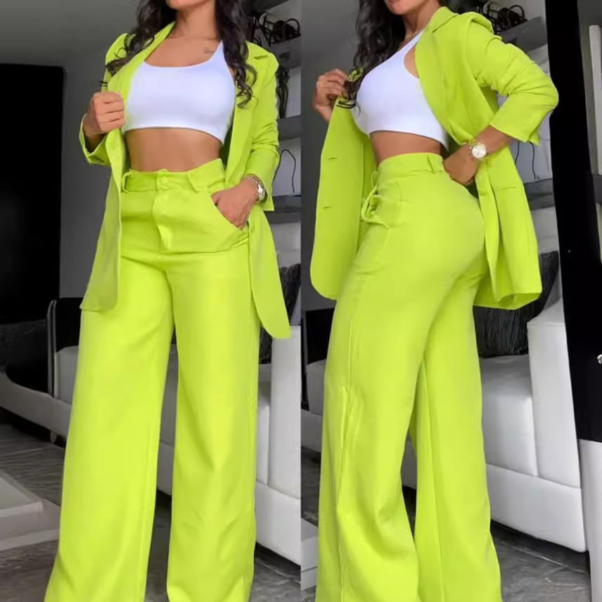 Thumbnail: Elegant Solid Color Women's Suit Set