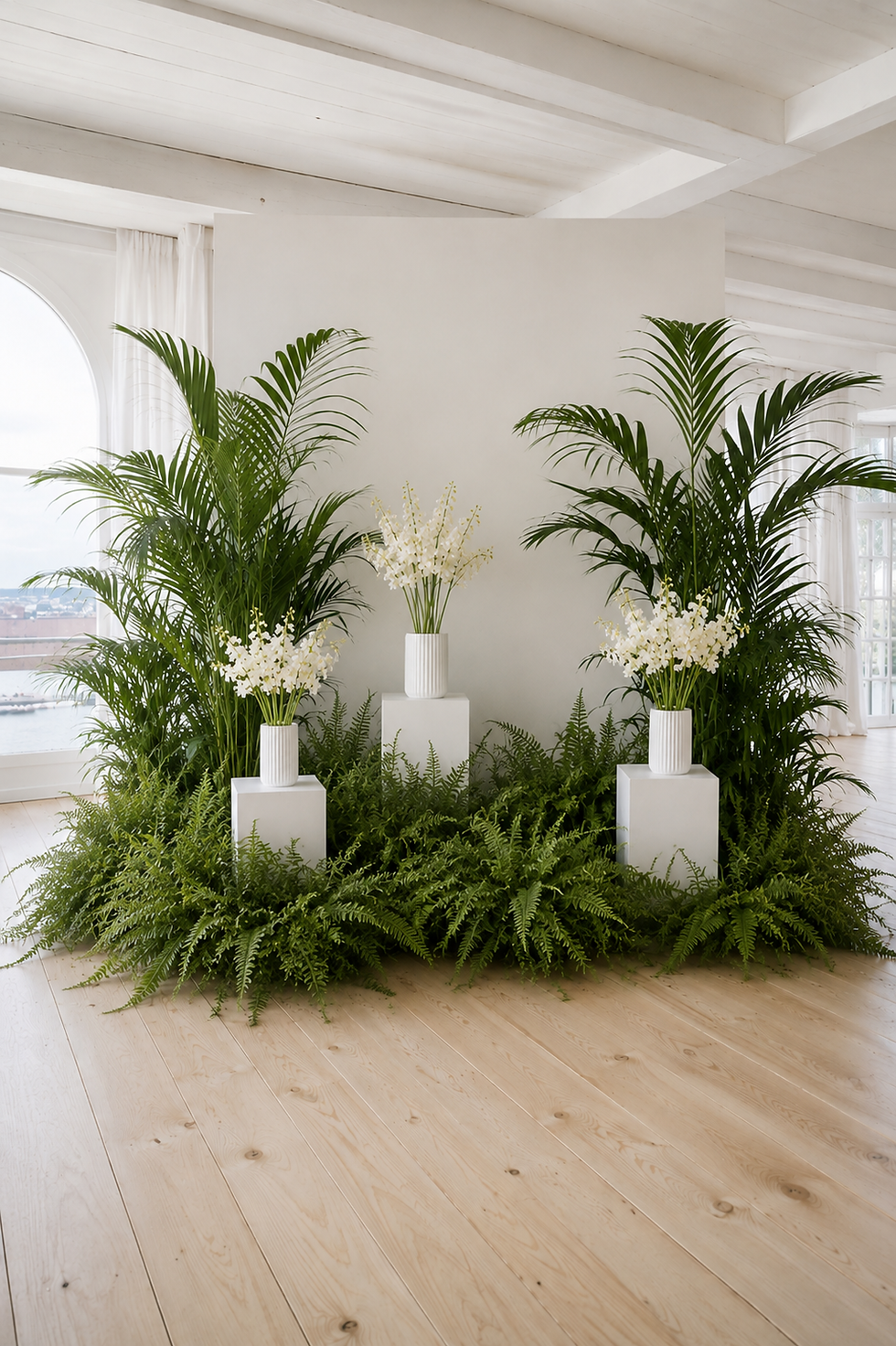 Wedding exotic romantic plants b.leaf