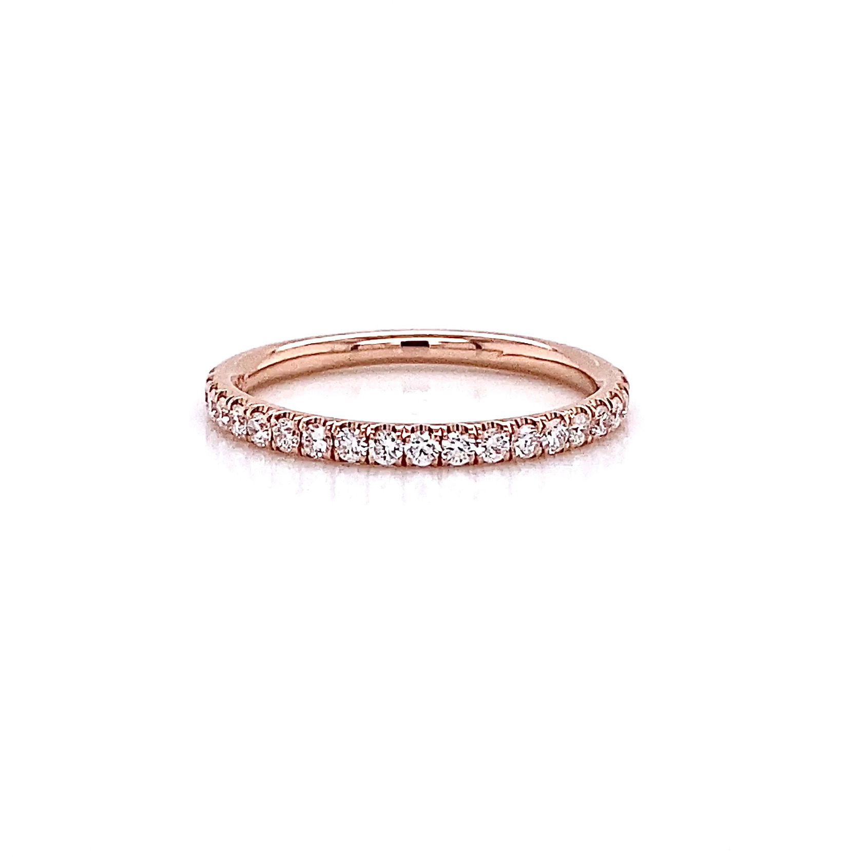 14kt Rose Gold 0.31ctw Round Diamond Band