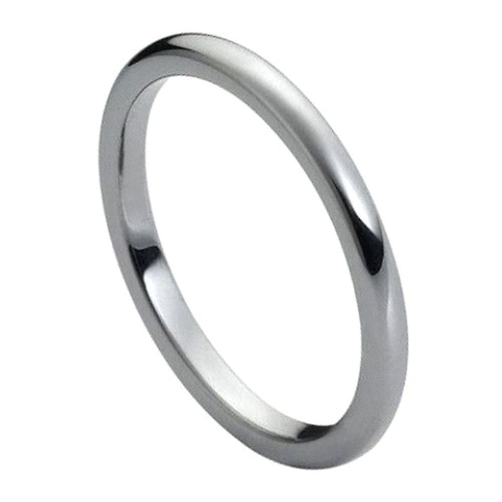 Gray Tungsten High Polished Gents Skinny Band