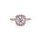 Thumbnail: 14kt Rose Gold 1.38ctw Round Diamond Halo Ring