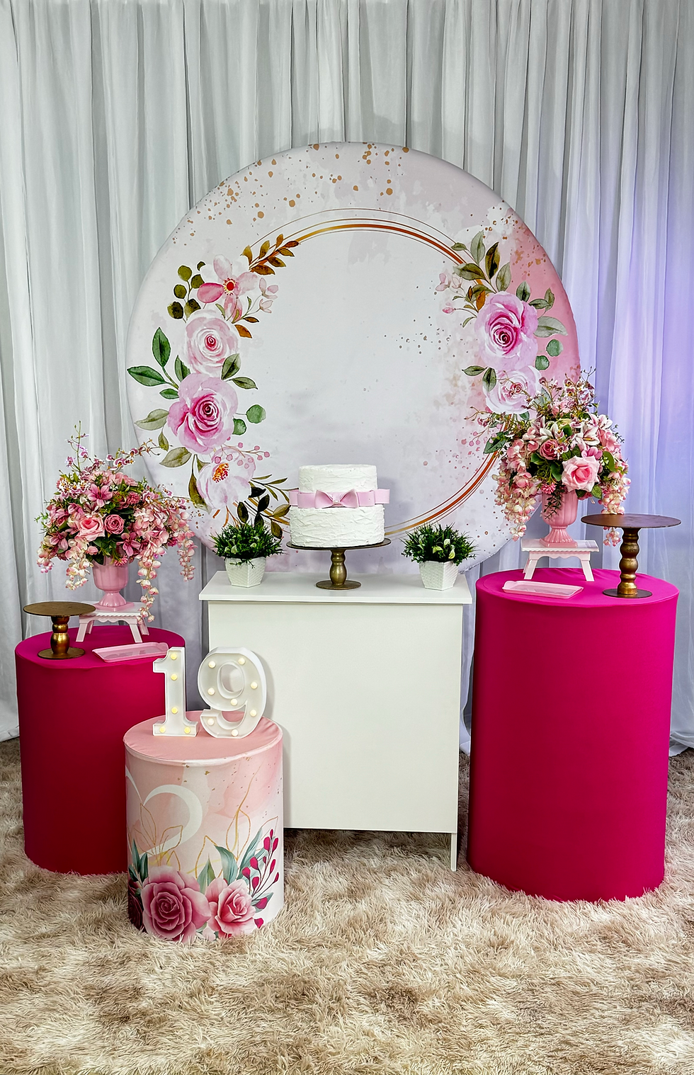 Miniatura: KIT OURO - FLORAL ROSA
