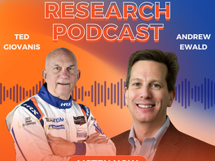 Driving Research podcast featuring host Ted Giovanis and guest Dr. Andrew Ewald of Johns Hopkins. Episode 1 now live — Unlocking New Possibilities in Cancer Treatment.