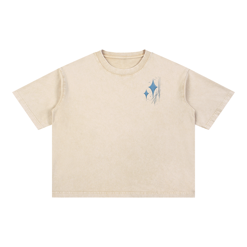 Thumbnail: Mineral Wash Exotic Guitar Boxy Cotton T-Shirt