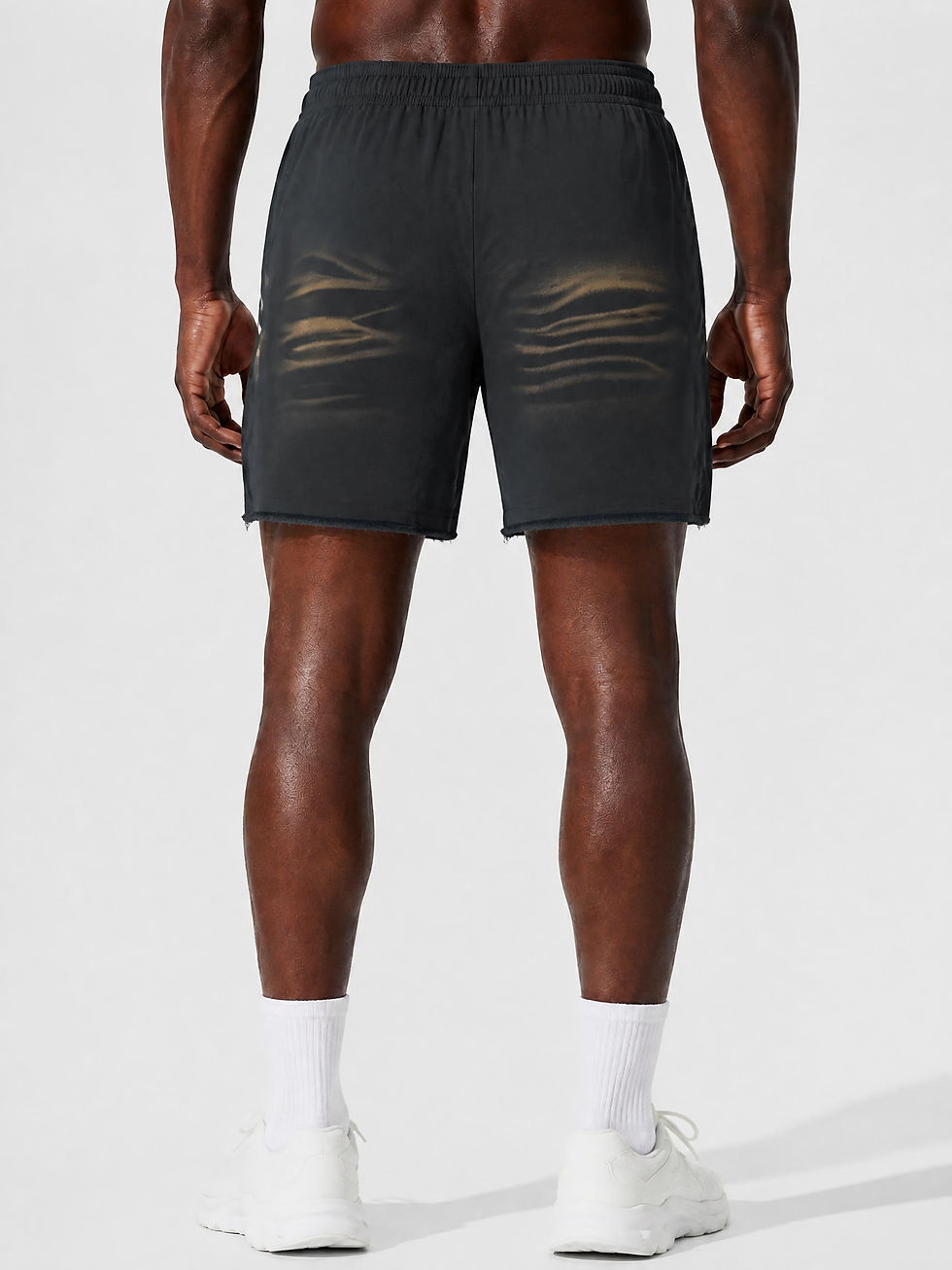 Thumbnail: Vintage Washed Tiger Stripes Short Pants