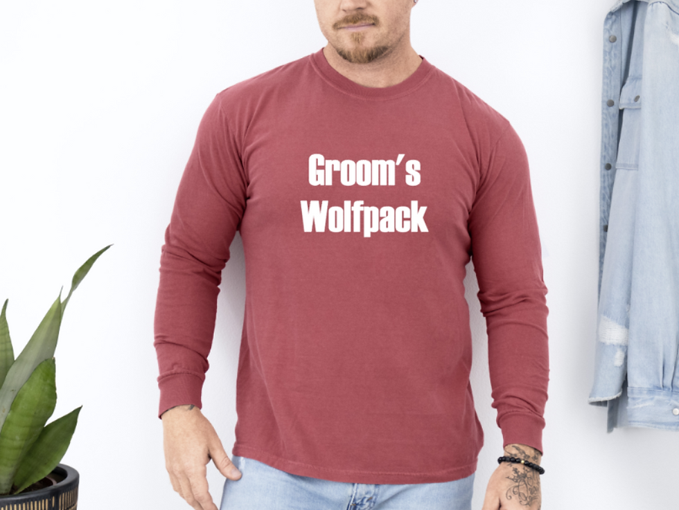 Thumbnail: Grooms Wolfpack Bachelor Party T-shirts