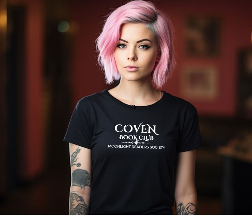 Thumbnail: Coven Book Club Shirt | Cozy Midnight Reader Comfort Colors Tee | Book Lover Soc