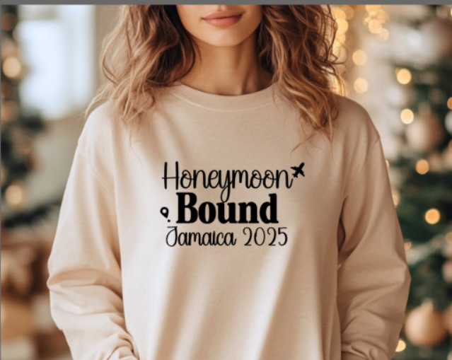 Thumbnail: Honeymoon Bound destination T-shirts