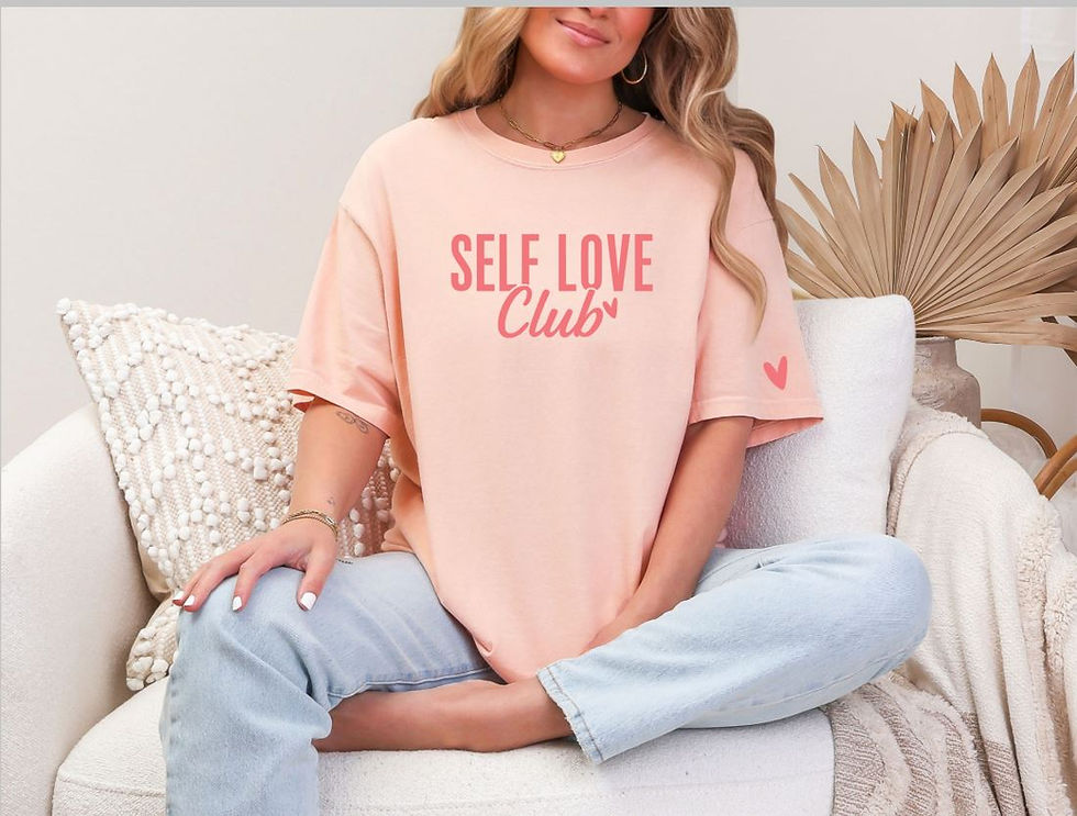 Thumbnail: Self-Love Club T-Shirt | Positive Affirmation Tee | Mental Health