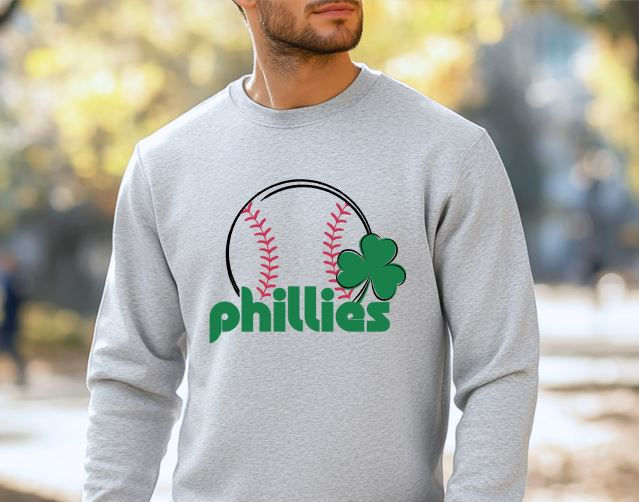 Phillies shamrock sweatshirt | Crew neck or Hoodie