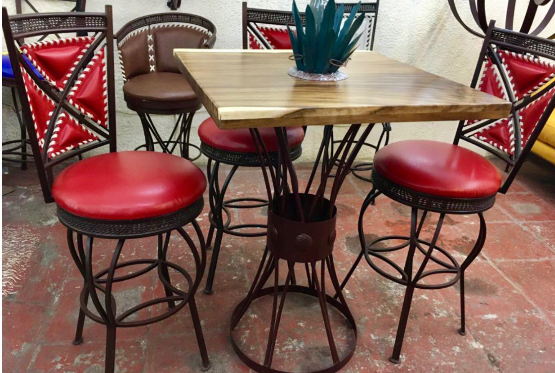 Bancos Giratorios para juegos bar color Rojo C/U