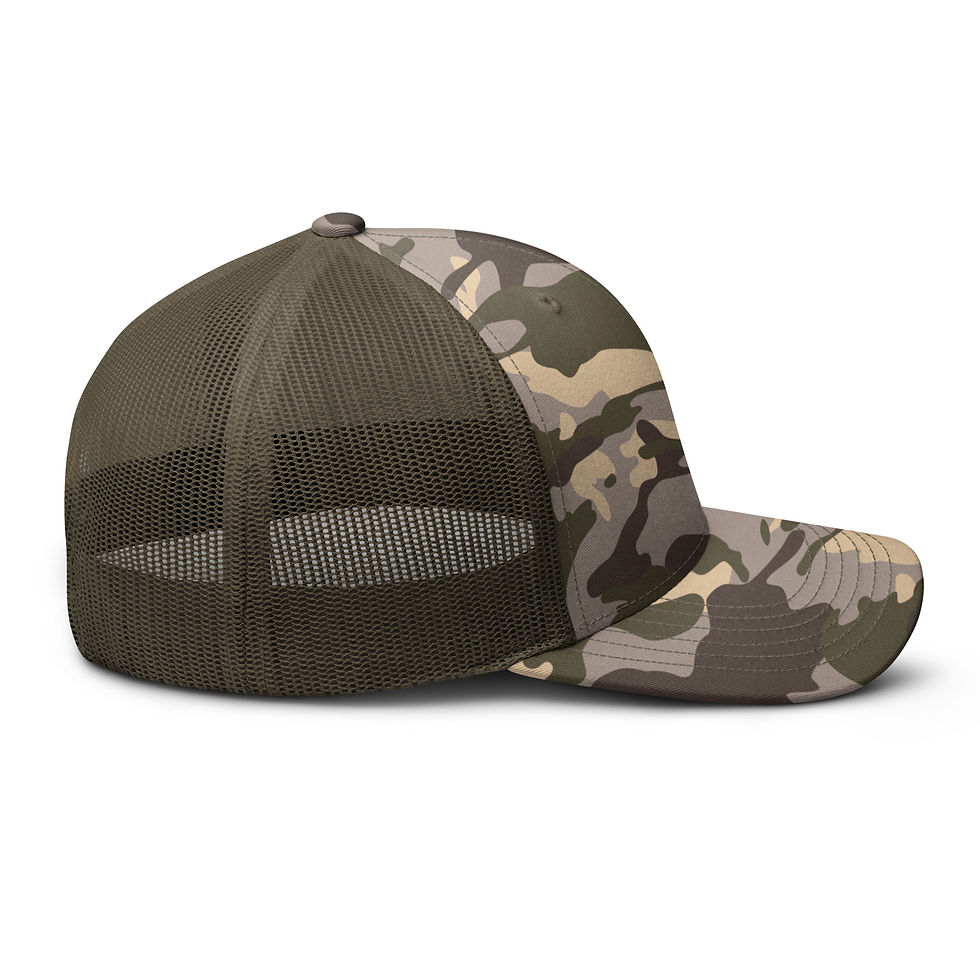 Thumbnail: 9 mm Logo Camouflage trucker hat