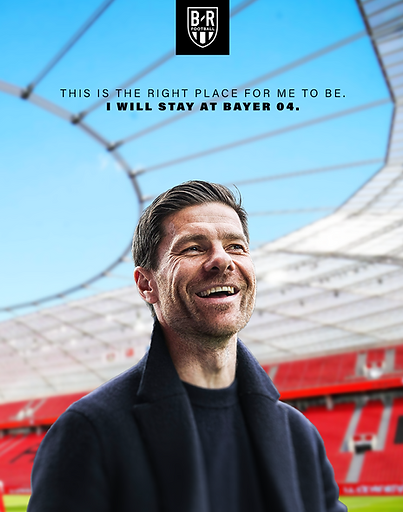 Xabi Alonso Staying Bayer Leverkusen Graphic