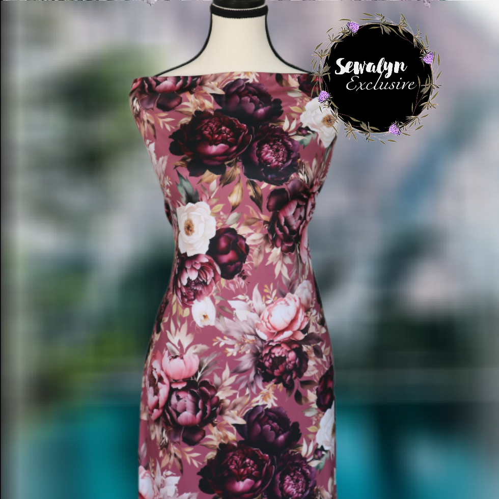 Thumbnail: Double Brushed Poly Dark Peony