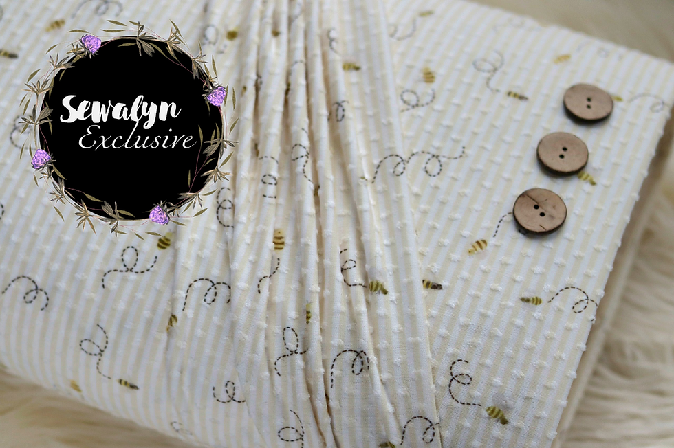 Thumbnail: Soft Swiss Dot Knit Busy Bees