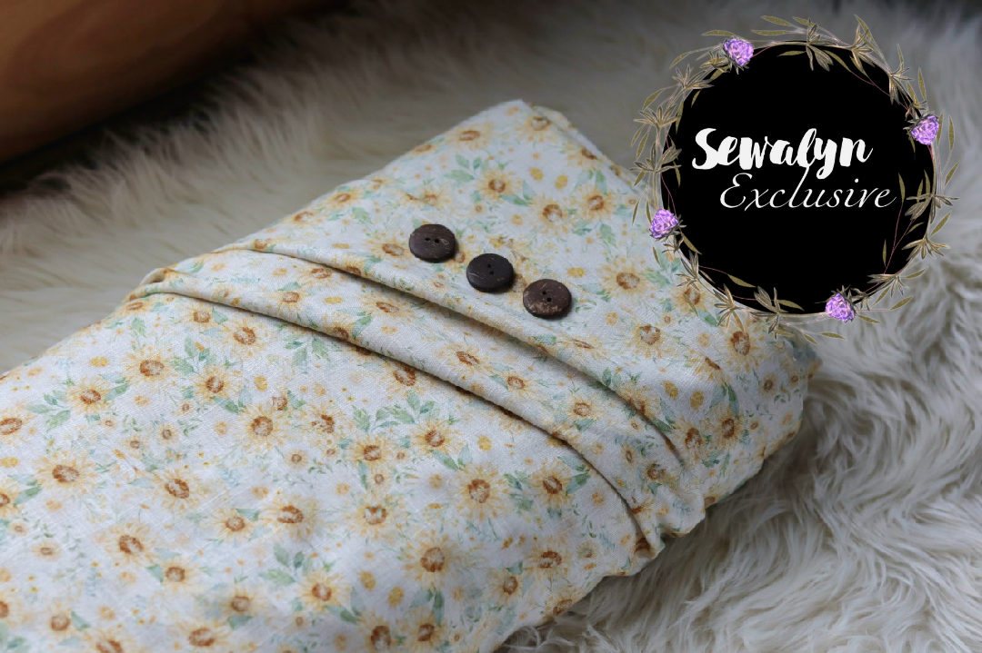 Linen Viscose Old Fashioned Sunflower