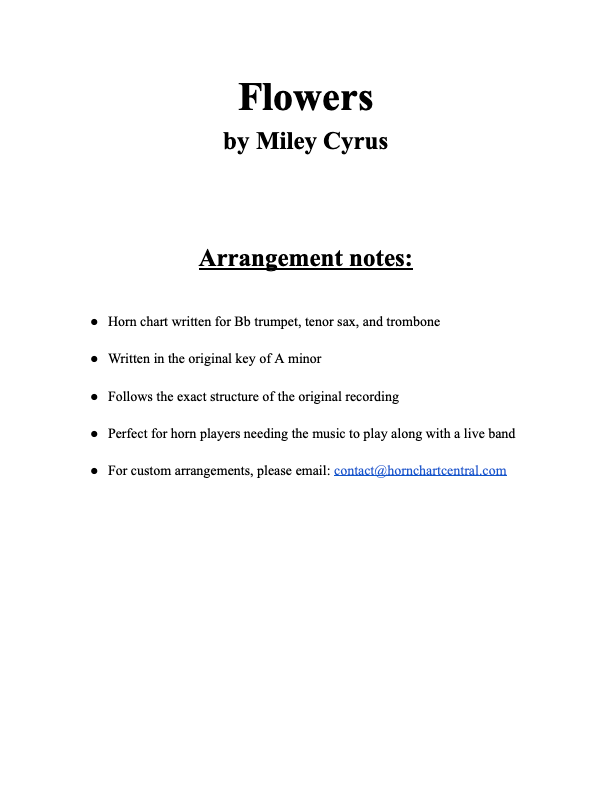 Thumbnail: Flowers - Miley Cyrus