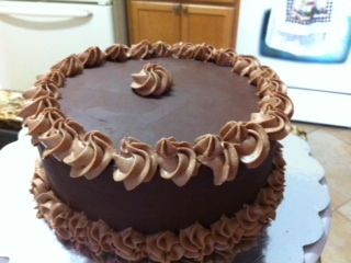 Chocolate ganache cake