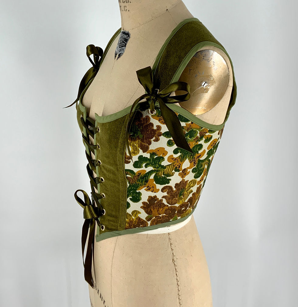 Thumbnail: Elizabeth-Velvet & vintage corset