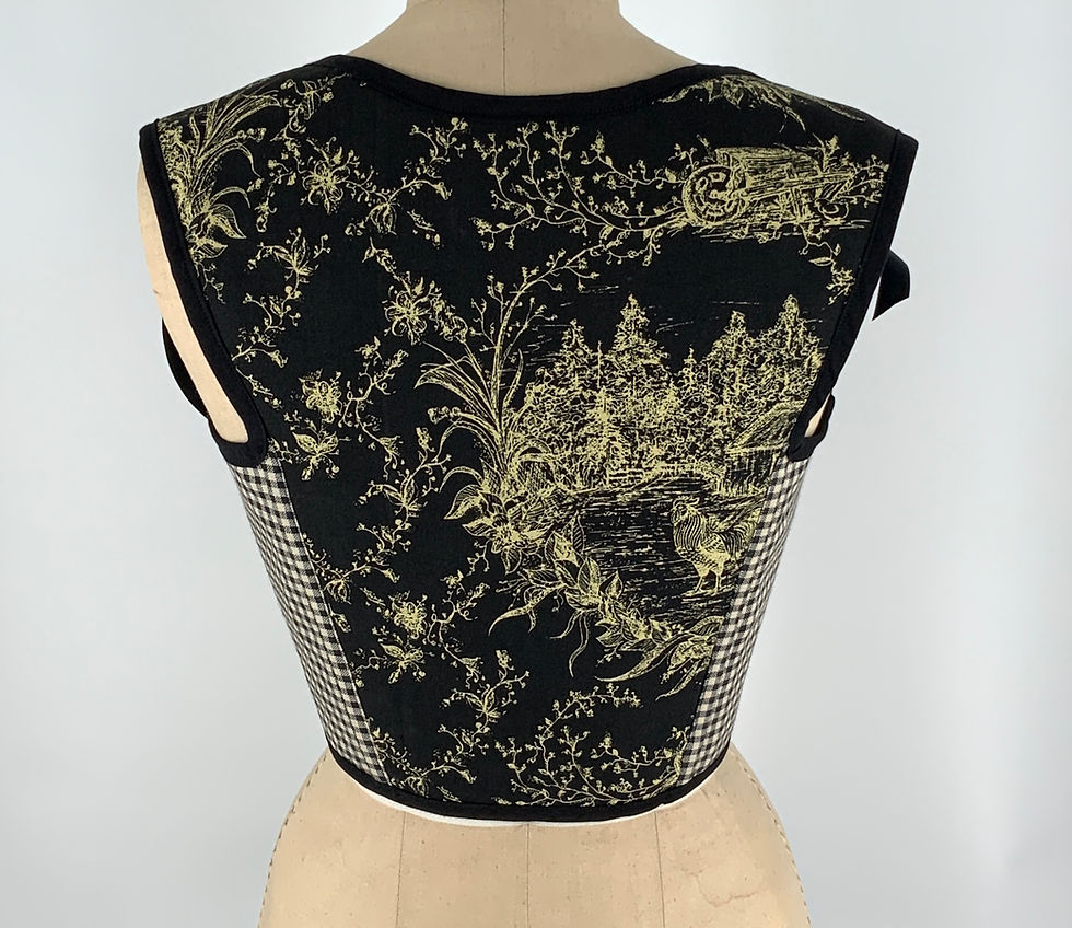 Thumbnail: Elizabeth-Black & Toile Corset