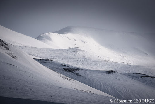 Svalbard mountain landscape of Sebastien LEROUGE